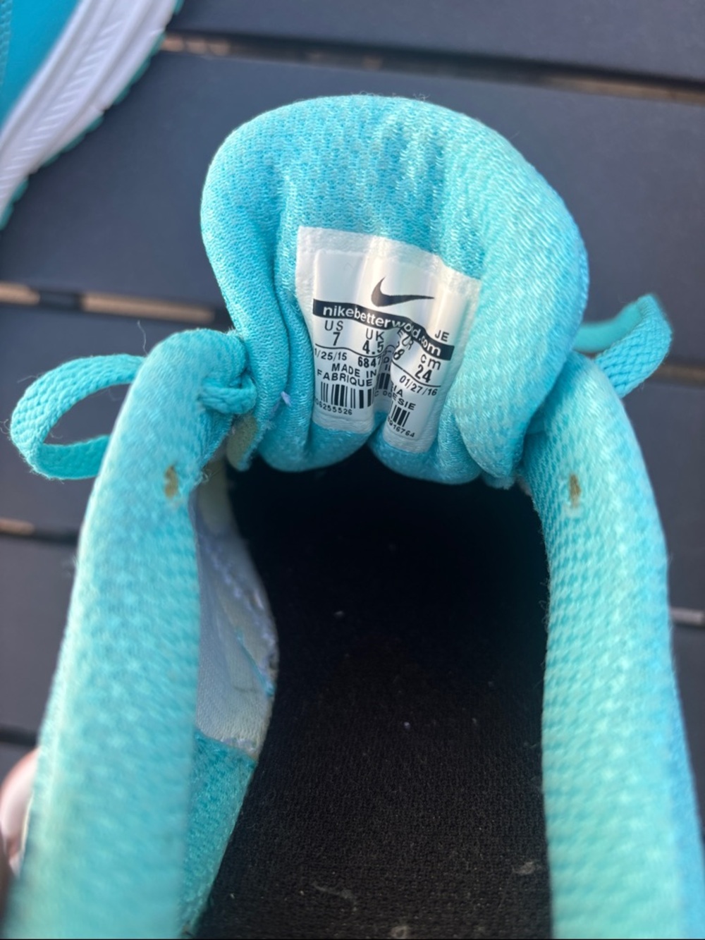 Nike Turquoise/Teal Women's Running Shoes - Picture 6 of 6
